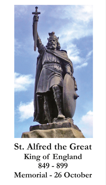 St. Alfred the Great Prayer Card